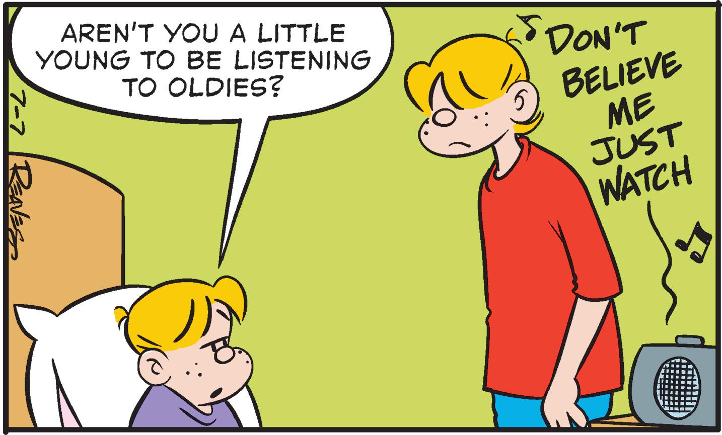Mode of transport OCR: 7-7 | REAVES AREN'T YOU A LITTLE YOUNG TO BE LISTENING TO OLDIES? DON'T BELIEVE ME JUST WATCH enl 7-7 | REAVES AREN'T YOU A LITTLE YOUNG TO BE LISTENING TO OLDIES ? DON'T BELIEVE ME JUST WATCH enl