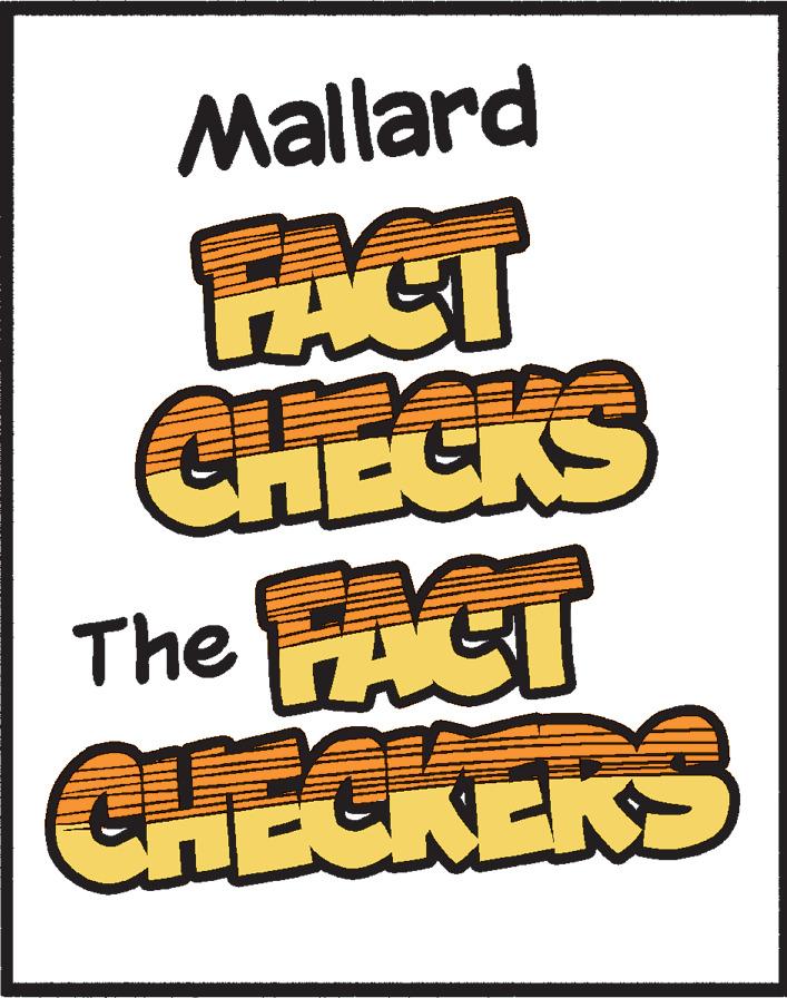 Event OCR: Mallard FACT CHECKS The FACT CHECKERS Mallard FACT CHECKS The FACT CHECKERS