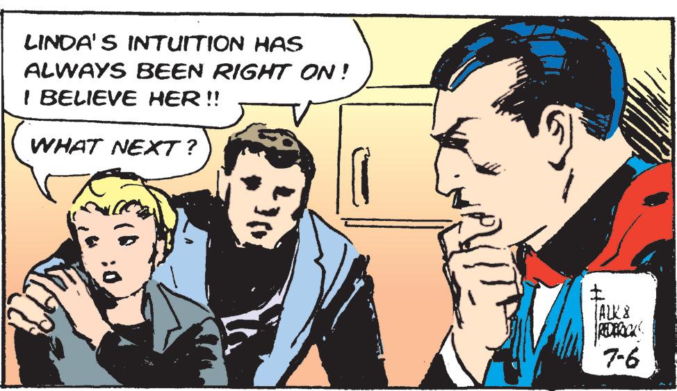 Art OCR: LINDA'S INTUITION HAS ALWAYS BEEN RIGHT ON! I BELIEVE HER!! (WHAT NEXT? ± TALK & REDERICK 7-6 LINDA'S INTUITION HAS ALWAYS BEEN RIGHT ON ! I BELIEVE HER !! ( WHAT NEXT ? ± TALK & REDERICK 7-6