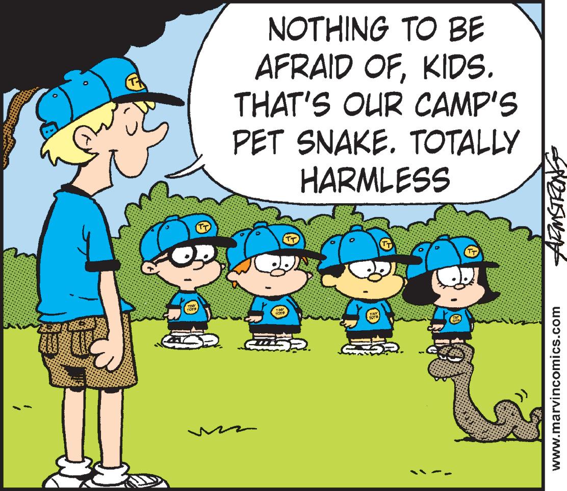 Happy OCR: 1 TIMY TOTY (TT) NOTHING TO BE AFRAID OFKIDS. THAT'S OUR CAMP'S PET SNAKE. TOTALLY HARMLESS TINY TOTS TT Je TINY TOTIS T ? TINY TOTE of st TT SMELISWIN www.marvincomics.com 1 TIMY TOTY ( TT ) NOTHING TO BE AFRAID OFKIDS . THAT'S OUR CAMP'S PET SNAKE . TOTALLY HARMLESS TINY TOTS TT Je TINY TOTIS T ? TINY TOTE of st TT SMELISWIN www.marvincomics.com
