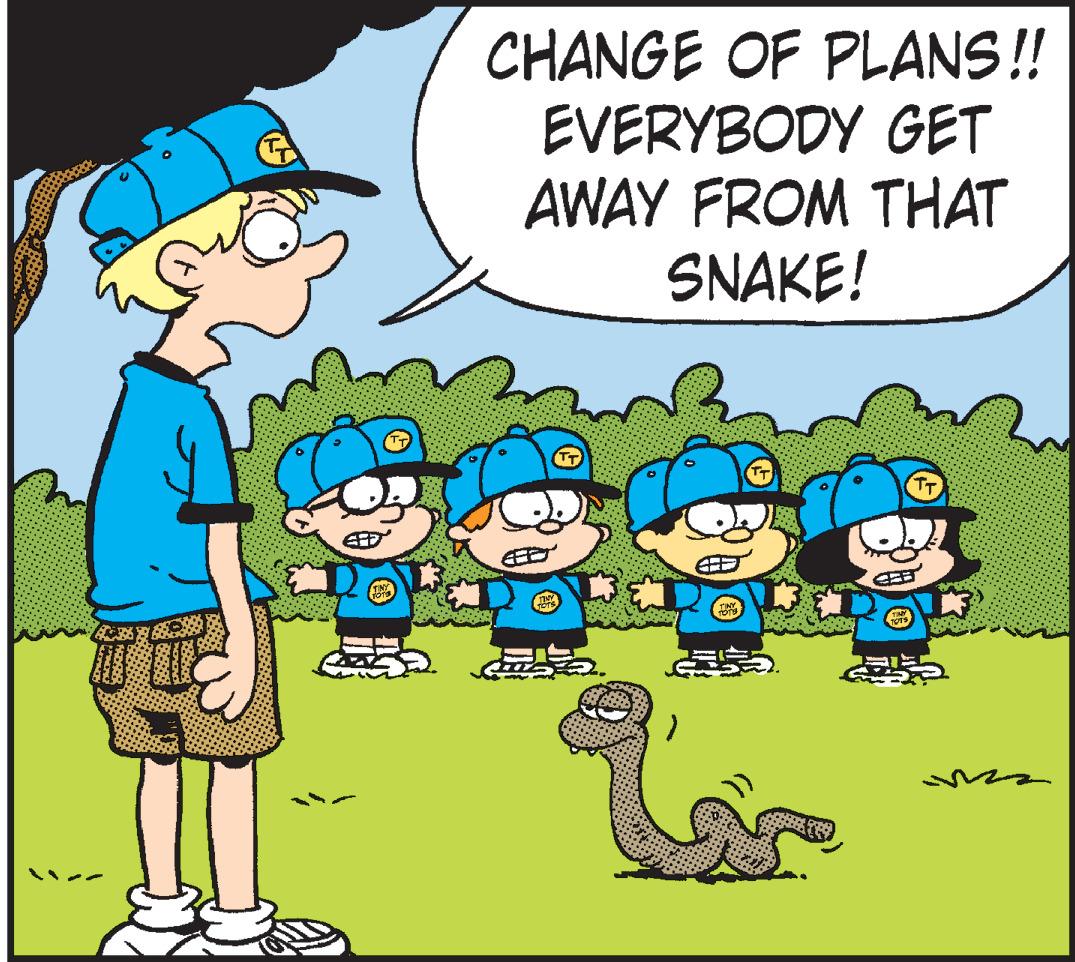 Gesture OCR: W TT TINY 1019 CHANGE OF PLANS!! EVERYBODY GET AWAY FROM THAT SNAKE! TINY TOTS TT 3 TINY TOTH TT TINY TOTS TT W TT TINY 1019 CHANGE OF PLANS !! EVERYBODY GET AWAY FROM THAT SNAKE ! TINY TOTS TT 3 TINY TOTH TT TINY TOTS TT