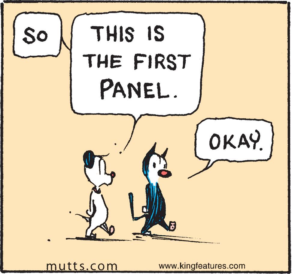 Parallel OCR: So THIS IS THE FIRST PANEL. mutts.com B OKAY www.kingfeatures.com So THIS IS THE FIRST PANEL . mutts.com B OKAY www.kingfeatures.com