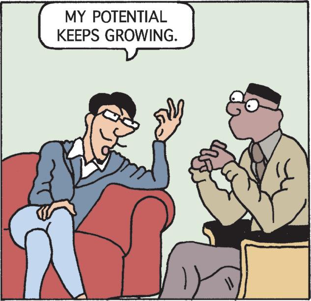 Humour OCR: MY POTENTIAL KEEPS GROWING. ? 1) || MY POTENTIAL KEEPS GROWING . ? 1 ) ||