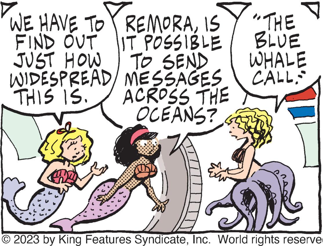 Font OCR: WE HAVE TO REMORAIS FIND OUT IT POSSIBLE JUST HOW TO SEND WIDESPREAD/ MESSAGES THIS IS. ACROSS THE OCEANS? P "THE BLUE WHALE CALL: © 2023 by King Features SyndicateInc. World rights reserve WE HAVE TO REMORAIS FIND OUT IT POSSIBLE JUST HOW TO SEND WIDESPREAD / MESSAGES THIS IS . ACROSS THE OCEANS ? P " THE BLUE WHALE CALL : © 2023 by King Features SyndicateInc. World rights reserve