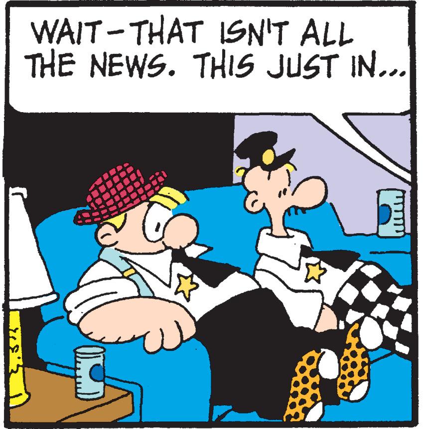 Fictional character OCR: Yes" WAIT-THAT ISN'T ALL THE NEWS. THIS JUST IN... Yes " WAIT - THAT ISN'T ALL THE NEWS . THIS JUST IN ...