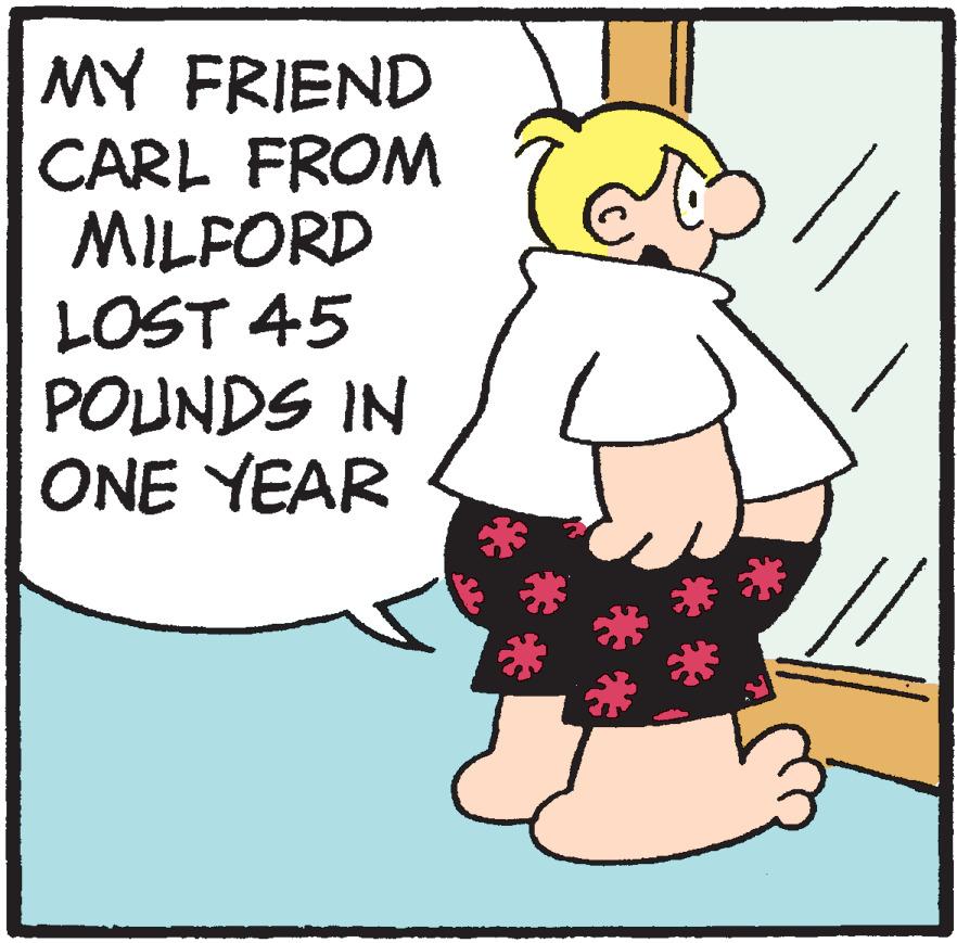 Line OCR: MY FRIEND CARL FROM MILFORD LOST 45 POUNDS IN ONE YEAR * MY FRIEND CARL FROM MILFORD LOST 45 POUNDS IN ONE YEAR *