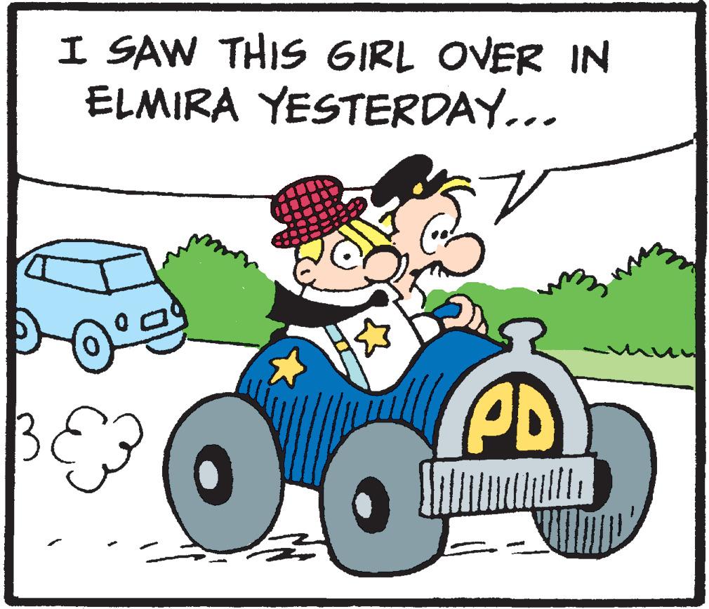 Line OCR: I SAW THIS GIRL OVER IN ELMIRA YESTERDAY... 2 E IM PD WILL I SAW THIS GIRL OVER IN ELMIRA YESTERDAY ... 2 E IM PD WILL