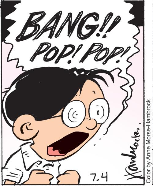 Pleased OCR: BANG!! POP! POP! R 7.4 ??????????? Color by Anne Morse-Hambrock BANG !! POP ! POP ! R 7.4 ??????????? Color by Anne Morse - Hambrock