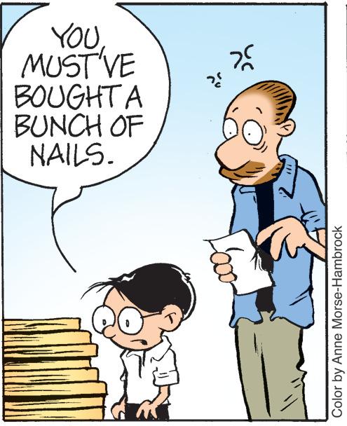 Gesture OCR: YOU MUST VE BOUGHT A BUNCH OF NAILS. ?? ??? Color by Anne Morse-Hambrock YOU MUST VE BOUGHT A BUNCH OF NAILS . ?? ??? Color by Anne Morse - Hambrock
