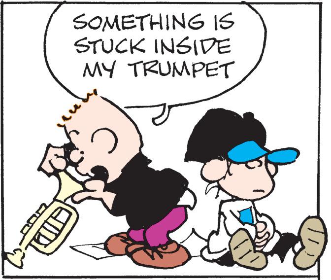 Organism OCR: SOMETHING IS STUCK INSIDE MY TRUMPET ell Em SOMETHING IS STUCK INSIDE MY TRUMPET ell Em