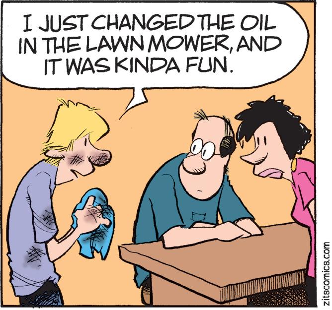 Gesture OCR: I JUST CHANGED THE OIL IN THE LAWN MOWERAND IT WAS KINDA FUN. O zitscomics.com I JUST CHANGED THE OIL IN THE LAWN MOWERAND IT WAS KINDA FUN . O zitscomics.com
