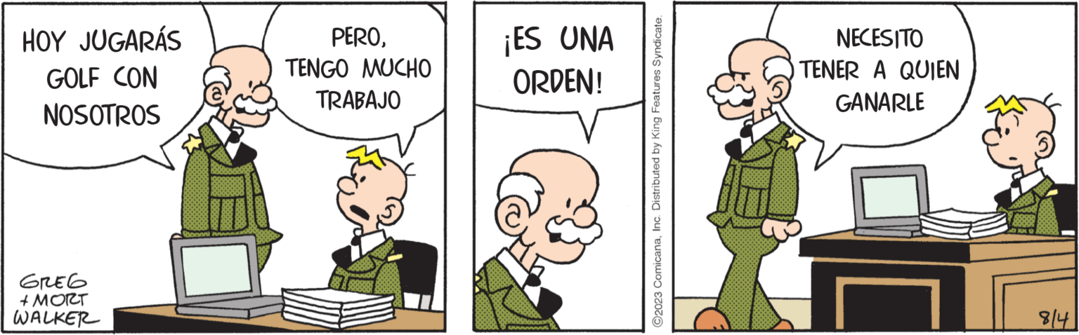 Gesture OCR: HOY JUGARÁS GOLF CON NOSOTROS ???? + MORT WALKER PEROTENGO MUCHO TRABAJO ¡ES UNA ORDEN! O2023 ComicanaInc. Distributed by King Features Syndicate. NECESITO TENER A QUIEN GANARLE [ 814 HOY JUGARÁS GOLF CON NOSOTROS ???? + MORT WALKER PEROTENGO MUCHO TRABAJO ¡ ES UNA ORDEN ! O2023 ComicanaInc. Distributed by King Features Syndicate . NECESITO TENER A QUIEN GANARLE [ 814