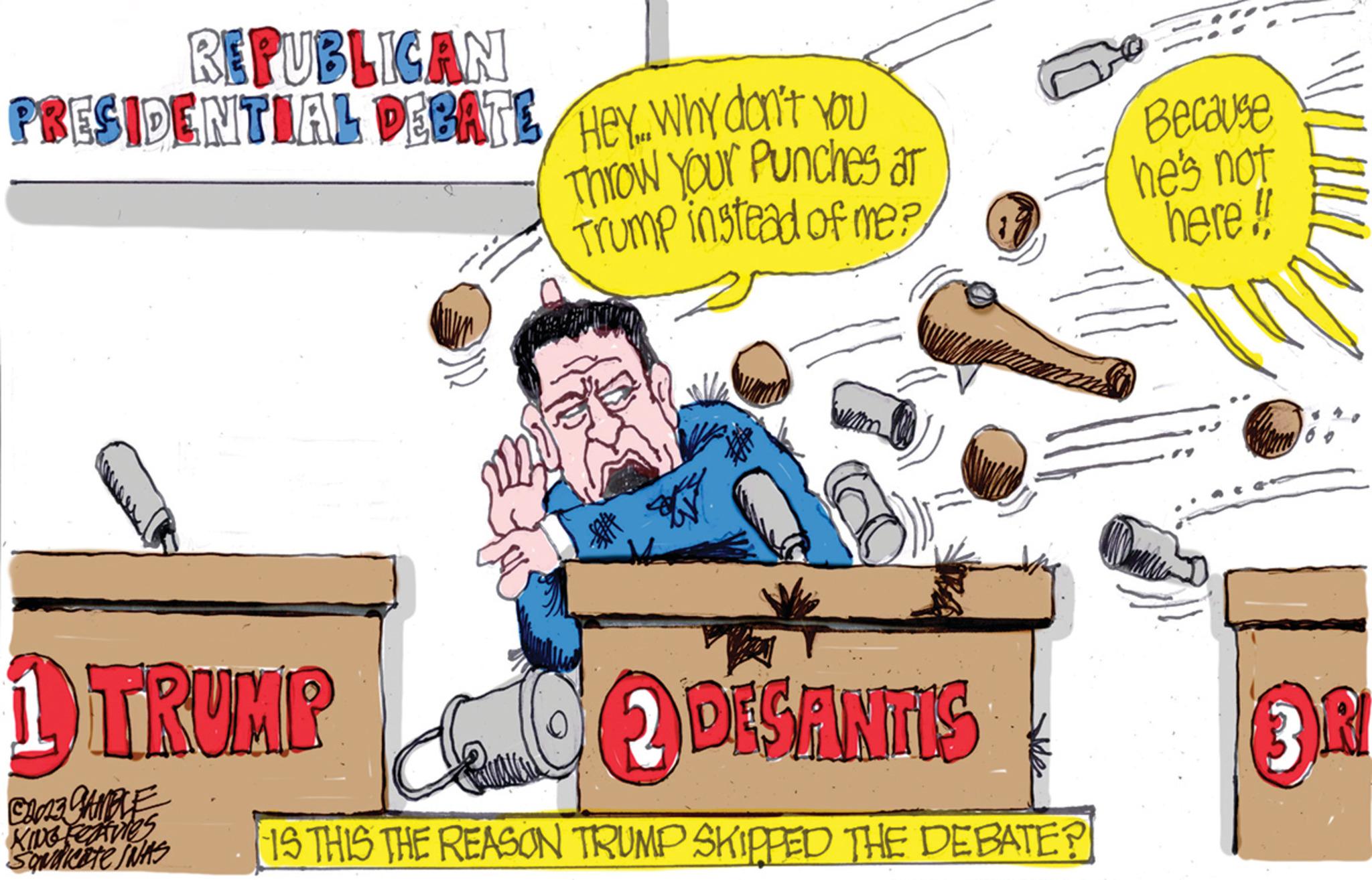 Handwriting OCR: REPUBLICAN PRESIDENTIAL DEBATE HEY.. Why don't you Throw Your Punches ar Trump instead of me? WAL 1 TRUMP O DESANITIS CALE CAMPLE KING FORVIes Savarcate INAS IS THIS THE REASON TRUMP SKIPPED THE DEBATE? Because he's not here!! 3R REPUBLICAN PRESIDENTIAL DEBATE HEY .. Why don't you Throw Your Punches ar Trump instead of me ? WAL 1 TRUMP O DESANITIS CALE CAMPLE KING FORVIes Savarcate INAS IS THIS THE REASON TRUMP SKIPPED THE DEBATE ? Because he's not here !! 3R