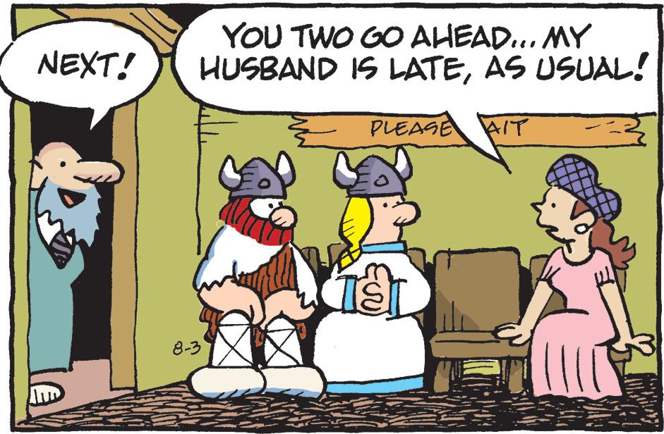 Humour OCR: NEXT! YOU TWO GO AHEAD... MY HUSBAND 8-3 IS LATEAS USUAL! PLEASE AIT - PLEASE TEL vo NEXT ! YOU TWO GO AHEAD ... MY HUSBAND 8-3 IS LATEAS USUAL ! PLEASE AIT - PLEASE TEL vo