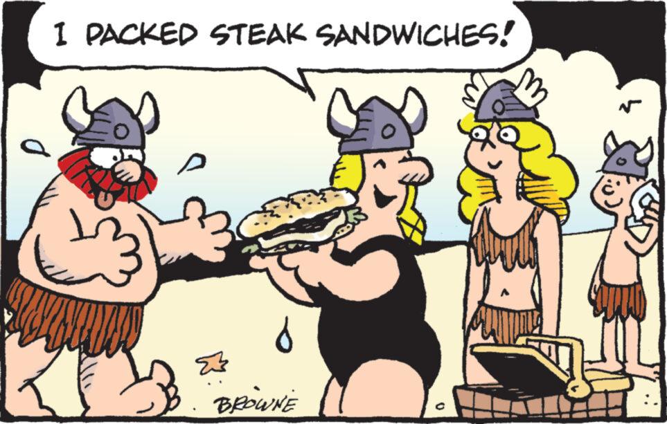 Art OCR: 1 PACKED STEAK SANDWICHES! 23 S BROWNE 0 1 PACKED STEAK SANDWICHES ! 23 S BROWNE 0