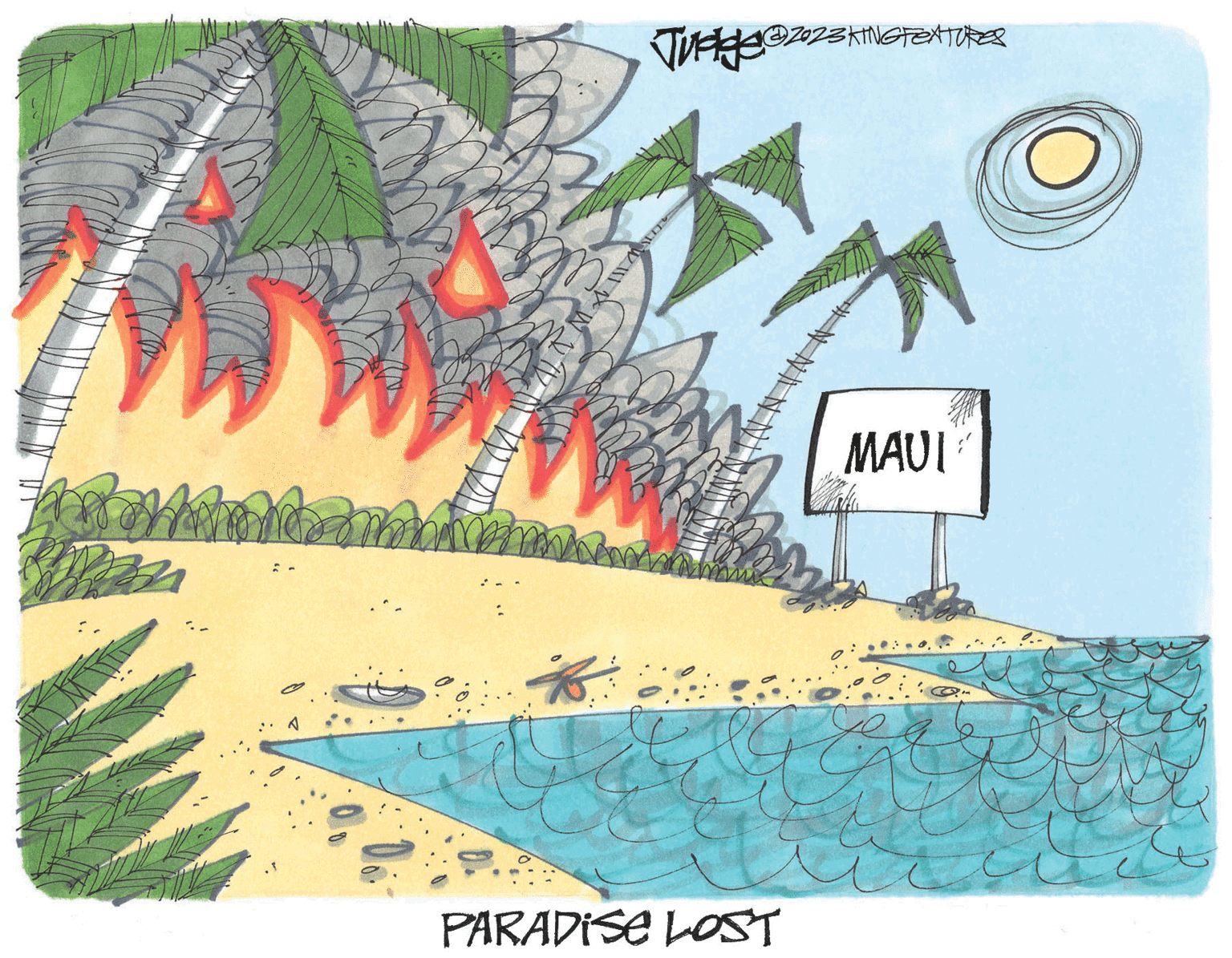 Illustration OCR: p ? : Will W Judge @2023 KINGTEXTURES ??? PARADISE LOST MAUI C p ? : Will W Judge @ 2023 KINGTEXTURES ??? PARADISE LOST MAUI C