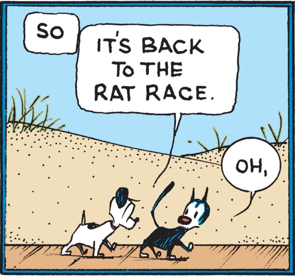Happy OCR: So AKT F:7 IT'S BACK TO THE RAT RACE. 60 760 La mig vang ??So AKT F : 7 IT'S BACK TO THE RAT RACE . 60 760 La mig vang ??