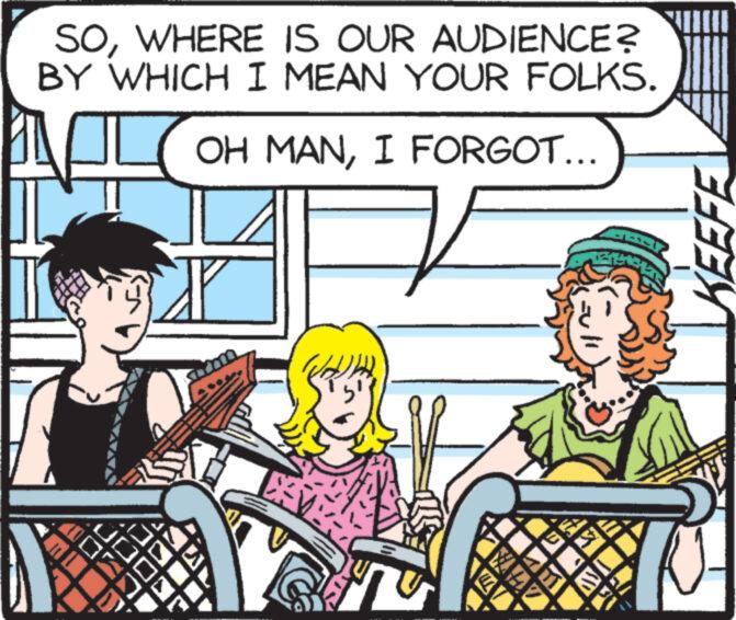 Social group OCR: SOWHERE IS OUR AUDIENCE? BY WHICH I MEAN YOUR FOLKS. OH MANI FORGOT... ?? INDO 100 EXAM ZWAL A T KEEFE SOWHERE IS OUR AUDIENCE ? BY WHICH I MEAN YOUR FOLKS . OH MANI FORGOT ... ?? INDO 100 EXAM ZWAL A T KEEFE