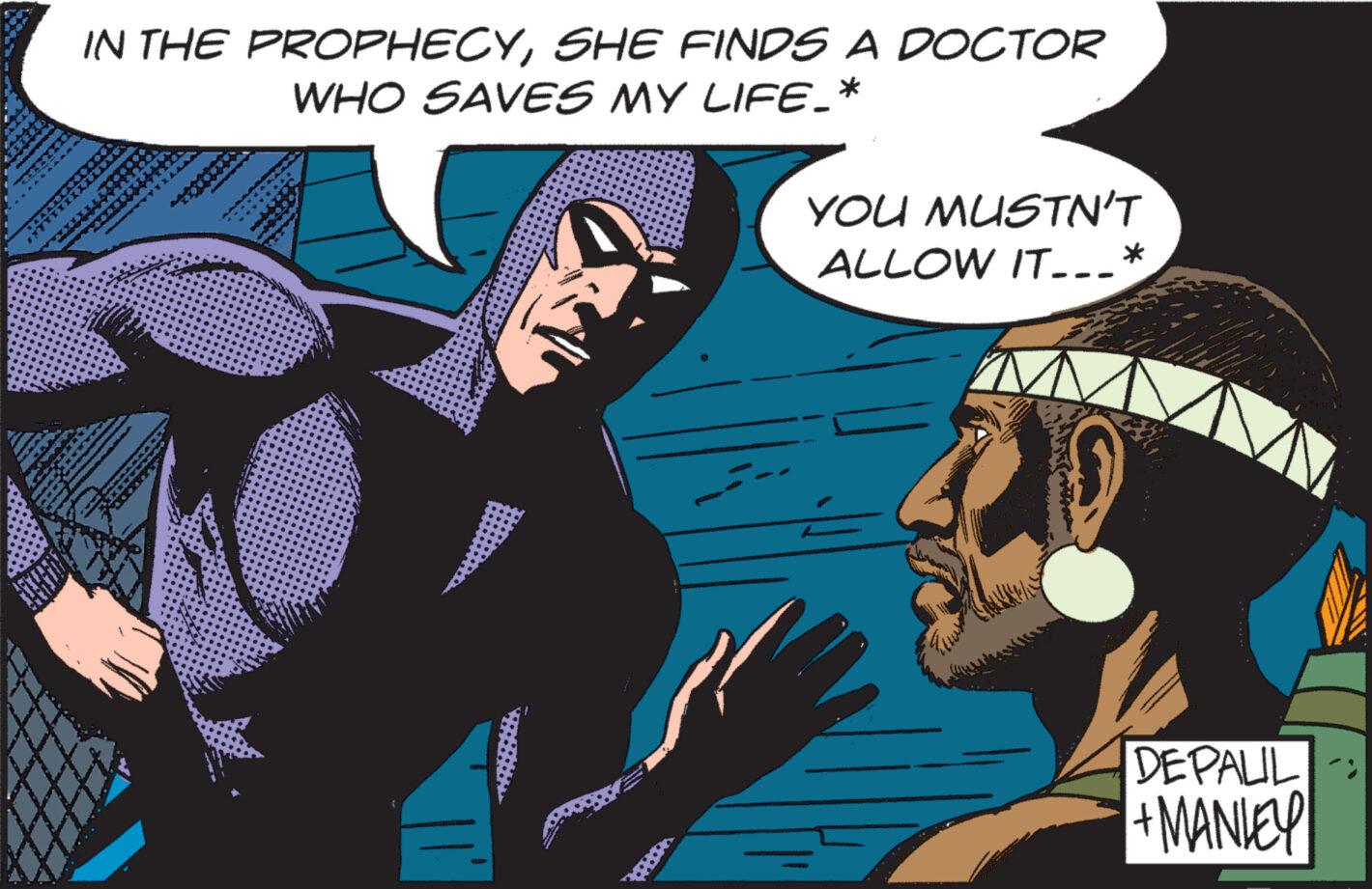Publication OCR: IN THE PROPHECYSHE FINDS A DOCTOR WHO SAVES MY LIFE_* YOU MUSTN'T ALLOW IT...* DEPALIL: +MANLEY IN THE PROPHECYSHE FINDS A DOCTOR WHO SAVES MY LIFE_ * YOU MUSTN'T ALLOW IT ... * DEPALIL : + MANLEY