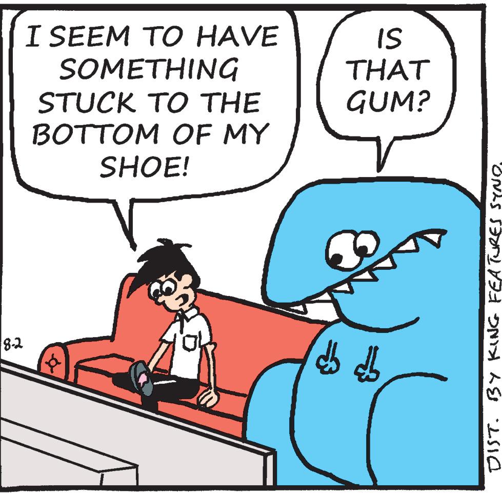 Font OCR: 8-2 I SEEM TO HAVE SOMETHING STUCK TO THE BOTTOM OF MY SHOE! $ IS THAT GUM? ???? ???? DIST. BY KING FEATURES SYNO8-2 I SEEM TO HAVE SOMETHING STUCK TO THE BOTTOM OF MY SHOE ! $ IS THAT GUM ? ???? ???? DIST . BY KING FEATURES SYNO