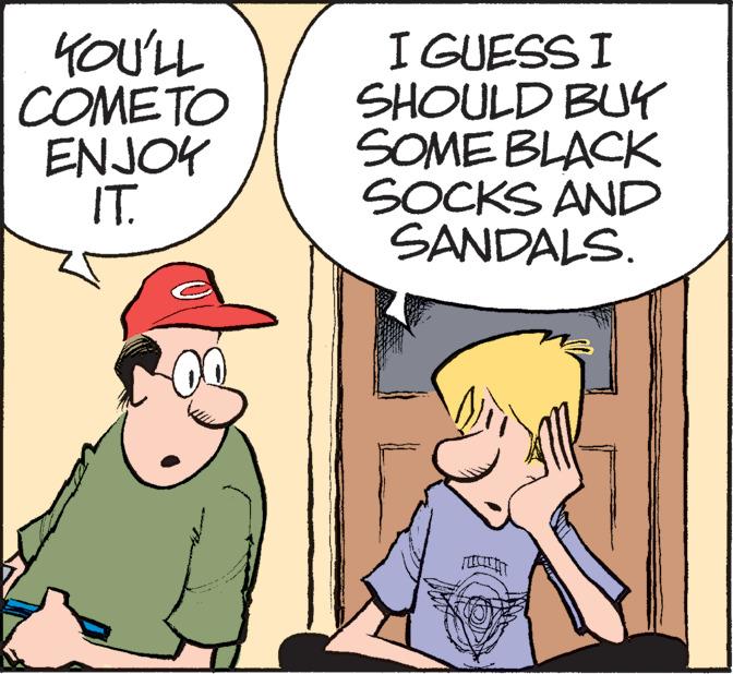 Mammal OCR: YOU'LL COMETO ENJOY IT. 00 Www I GUESS I SHOULD BUY SOME BLACK SOCKS AND SANDALS. 3 YOU'LL COMETO ENJOY IT . 00 Www I GUESS I SHOULD BUY SOME BLACK SOCKS AND SANDALS . 3