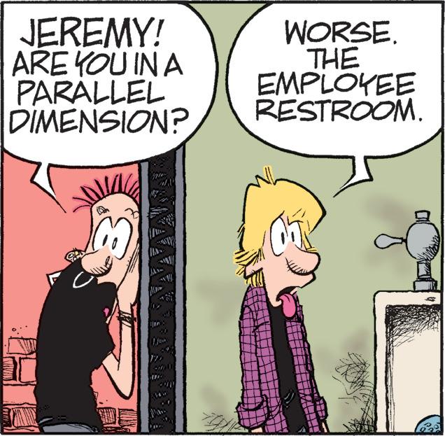 Parallel OCR: JEREMY! ARE YOU IN A PARALLEL DIMENSION? RESTROOM. WORSE. THE EMPLOYEE ww www 122 www. www.w 21 Awan www 222 JEREMY ! ARE YOU IN A PARALLEL DIMENSION ? RESTROOM . WORSE . THE EMPLOYEE ww www 122 www . www.w 21 Awan www 222