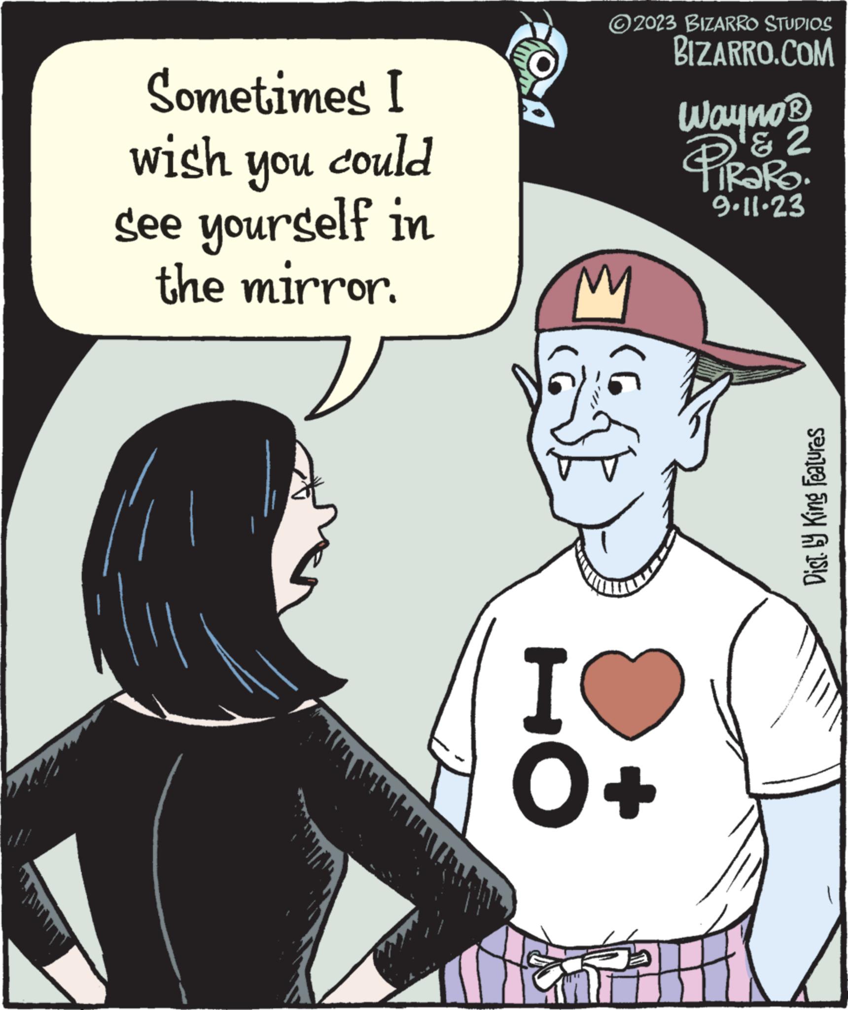 Gesture OCR: Sometimes I wish you see yourself in the mirror. could ALLAMA ?2023 BIZARRO STUDIOS BIZARRO.COM M O 3 Wayno ? ? 2 PiRaRo 9.11.23 Dist. by King Features Sometimes I wish you see yourself in the mirror . could ALLAMA ?2023 BIZARRO STUDIOS BIZARRO.COM M O 3 Wayno ? ? 2 PiRaRo 9.11.23 Dist . by King Features