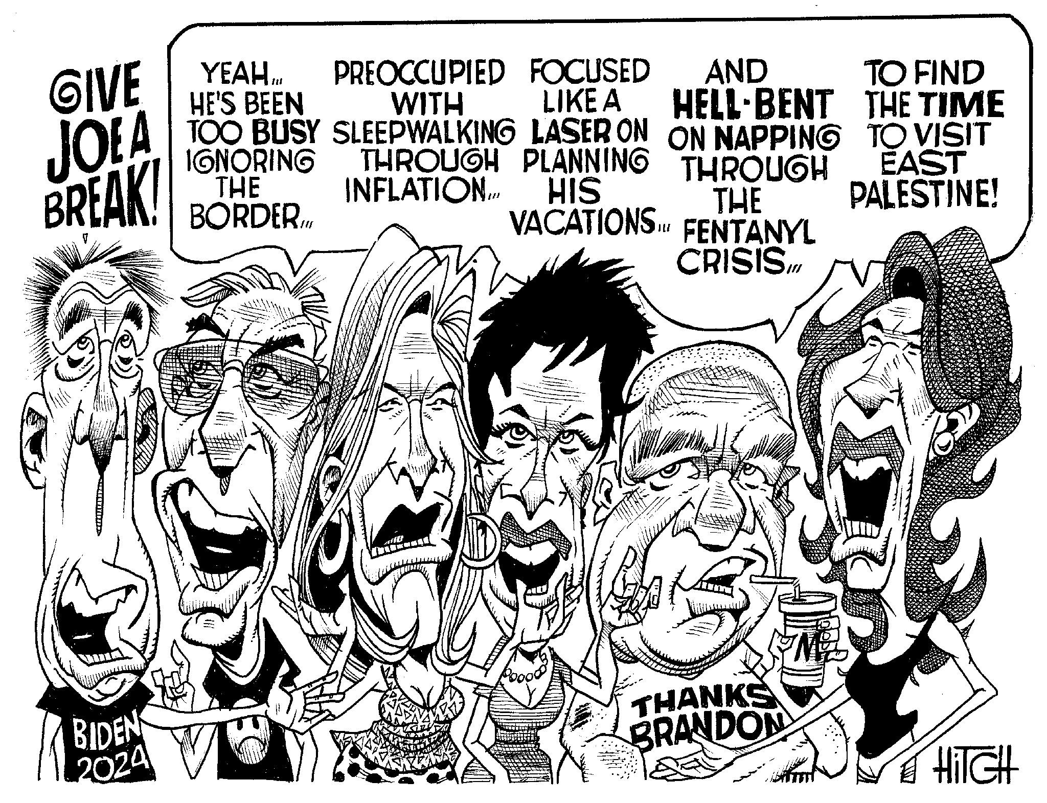 Parallel OCR: GIVE JOLA BREAK! BIDEN 2024 YEAHPREOCCUPIED FOCUSED HE'S BEEN WITH LIKE A TOO BUSY SLEEPWALKING LASER ON IGNORING THE BORDER AND HELL-BENT ON NAPPING THROUGH PLANNING THROUGH INFLATION….. HIS THE VACATIONS ILL IL FENTANYL CRISIS THANKS BRANDON TO FIND THE TIME TO VISIT EAST PALESTINE! HITCH GIVE JOLA BREAK ! BIDEN 2024 YEAHPREOCCUPIED FOCUSED HE'S BEEN WITH LIKE A TOO BUSY SLEEPWALKING LASER ON IGNORING THE BORDER AND HELL - BENT ON NAPPING THROUGH PLANNING THROUGH INFLATION … .. HIS THE VACATIONS ILL IL FENTANYL CRISIS THANKS BRANDON TO FIND THE TIME TO VISIT EAST PALESTINE ! HITCH