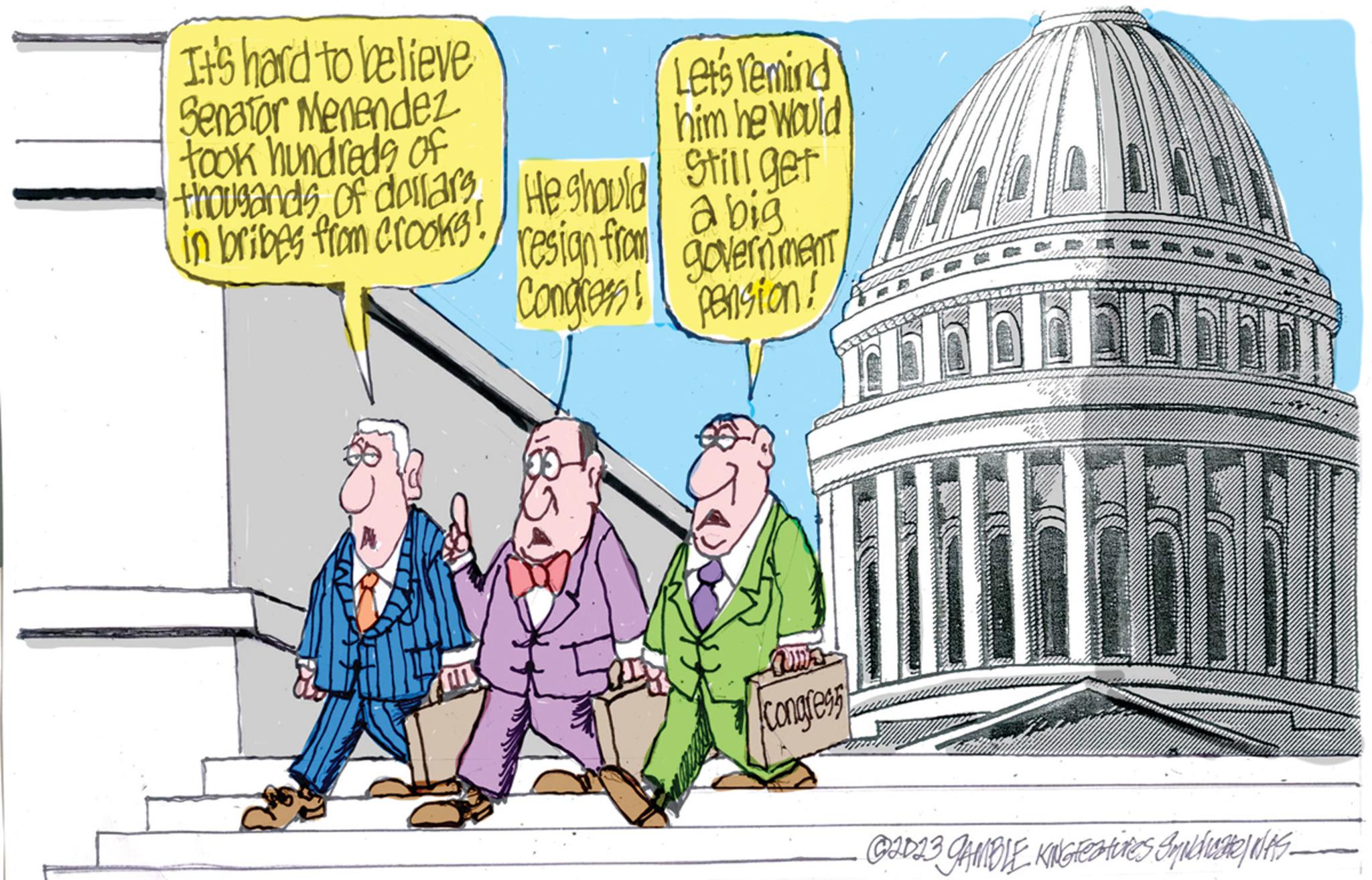 Font OCR: It's hard to believe Senator Menendez took hundreds of thousands of dollars. in bribes from crooks! Let's remind him he would still get He should resign from a big Congress! government pansion! Congress ? @IDI3 GAMBLE KINGFESTINES Syediate was- It's hard to believe Senator Menendez took hundreds of thousands of dollars . in bribes from crooks ! Let's remind him he would still get He should resign from a big Congress ! government pansion ! Congress ? @ IDI3 GAMBLE KINGFESTINES Syediate was