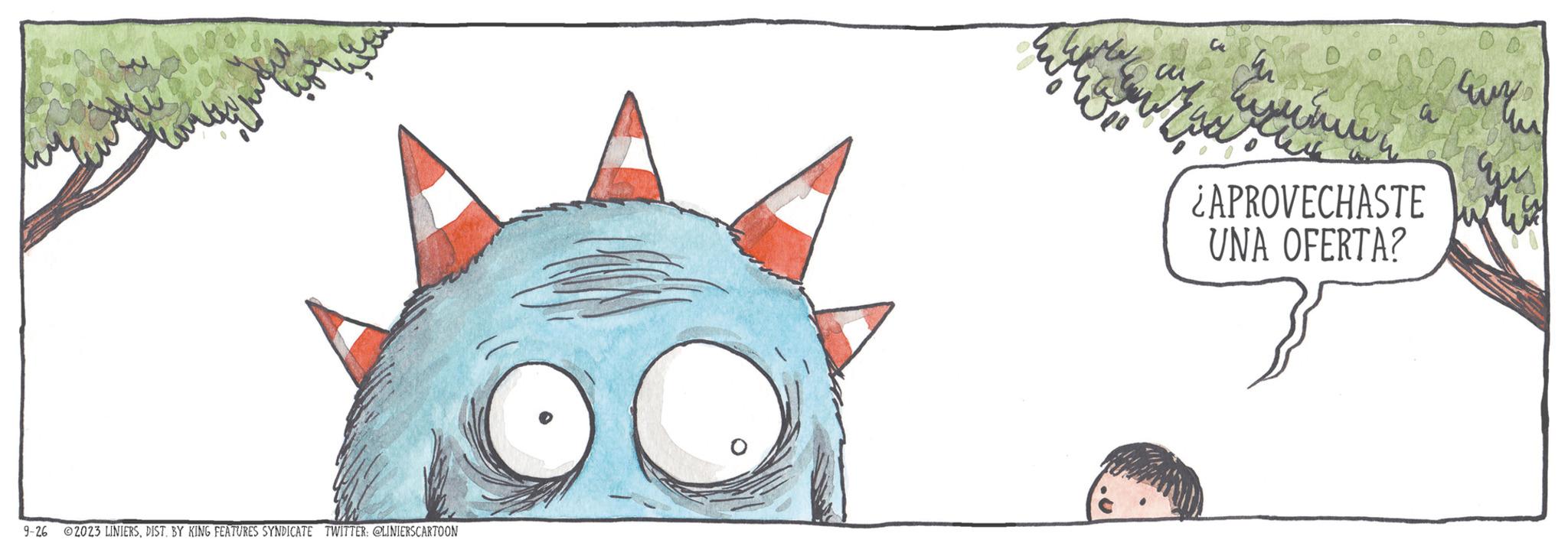 Art OCR: 9-26 2023 LINIERSDIST. BY KING FEATURES SYNDICATE TWITTER: @LINIERSCARTOON ?? ???? cu ?? ??????? ???? ¿APROVECHASTE UNA OFERTA? ???? 9-26 2023 LINIERSDIST . BY KING FEATURES SYNDICATE TWITTER : @LINIERSCARTOON ?? ???? cu ?? ??????? ???? ¿ APROVECHASTE UNA OFERTA ? ????