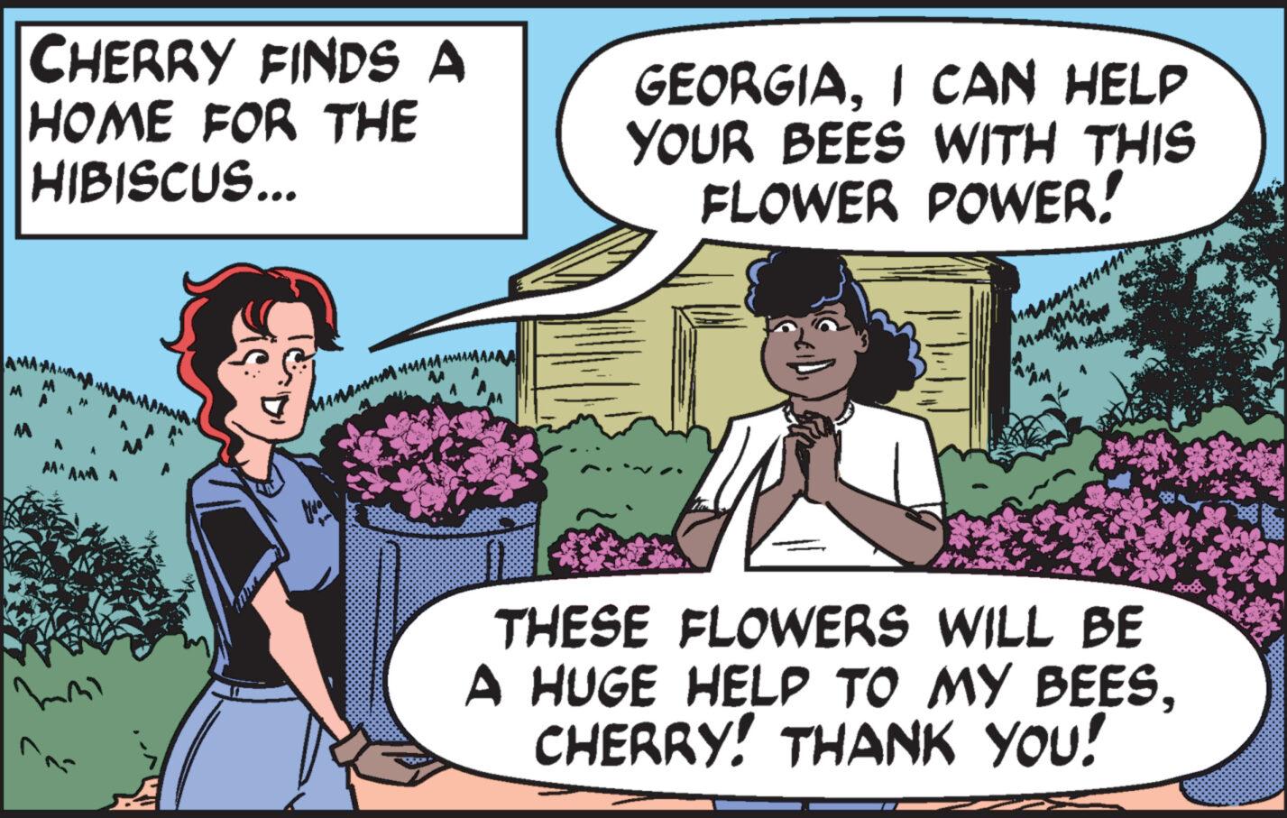 Interaction OCR: CHERRY FINDS A HOME FOR THE HIBISCUS... AMA AMA ?????????????? GEORGIAI CAN HELP YOUR BEES WITH THIS FLOWER POWER! THESE FLOWERS WILL BE A HUGE HELP TO MY BEESCHERRY! THANK YOU! CHERRY FINDS A HOME FOR THE HIBISCUS ... AMA AMA ?????????????? GEORGIAI CAN HELP YOUR BEES WITH THIS FLOWER POWER ! THESE FLOWERS WILL BE A HUGE HELP TO MY BEESCHERRY ! THANK YOU !