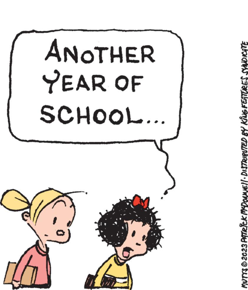 Font OCR: SCHOOL... YEAR OF ANOTHER MUTTS © 2023 PATRICK McDOWNE||· DISTRIBUTED BY KING FEATURES SYNDICATE SCHOOL ... YEAR OF ANOTHER MUTTS © 2023 PATRICK McDOWNE || · DISTRIBUTED BY KING FEATURES SYNDICATE