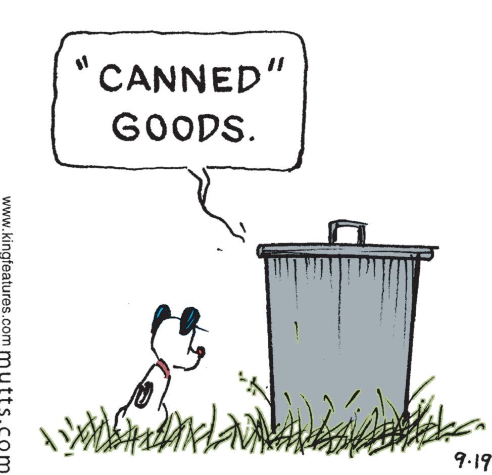 Drawing OCR: www.kingfeatures.com mutt CANNED" GOODS. REFLEX 9.19 www.kingfeatures.com mutt CANNED " GOODS . REFLEX 9.19