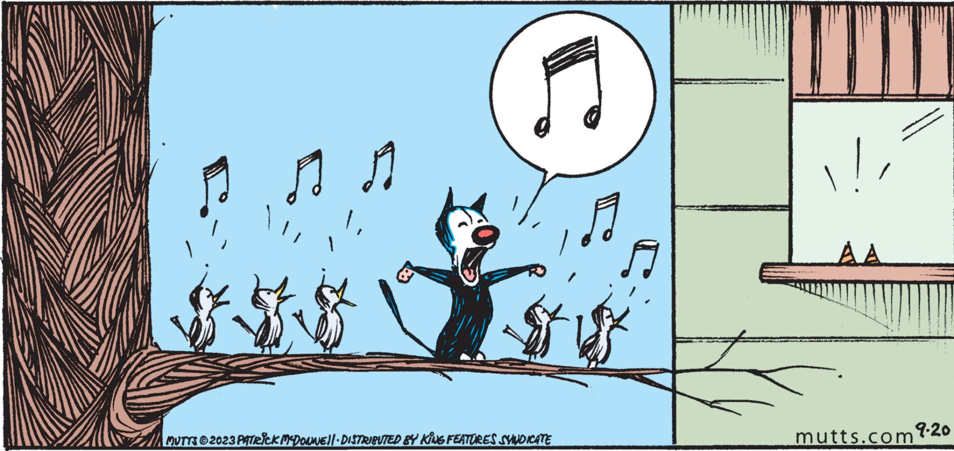 Happy OCR: A MUTTS ©2023 PATRICK MCDONNE||· DISTRIBUTED BY KING FEATURES SYNDICATE mutts.com9.20 A MUTTS © 2023 PATRICK MCDONNE || · DISTRIBUTED BY KING FEATURES SYNDICATE mutts.com9.20