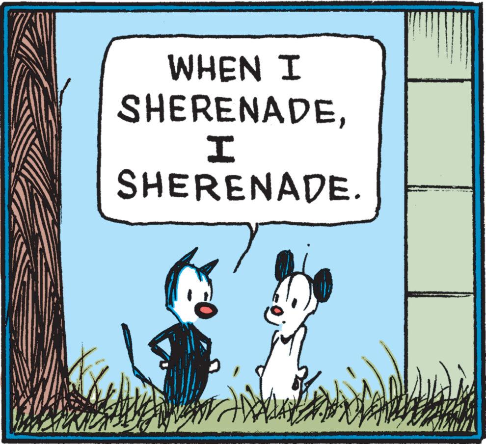 Illustration OCR: WHEN I SHERENADEI SHERENADE. WHEN I SHERENADEI SHERENADE .