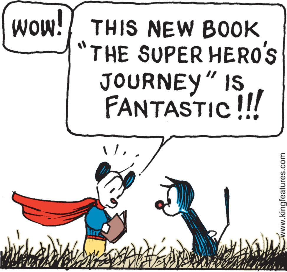 Rectangle OCR: WOW! THIS NEW BOOK "THE SUPER HERO'S JOURNEY" IS FANTASTIC !!! 1Wa www www.kingfeatures.com WOW ! THIS NEW BOOK " THE SUPER HERO'S JOURNEY " IS FANTASTIC !!! 1Wa www www.kingfeatures.com