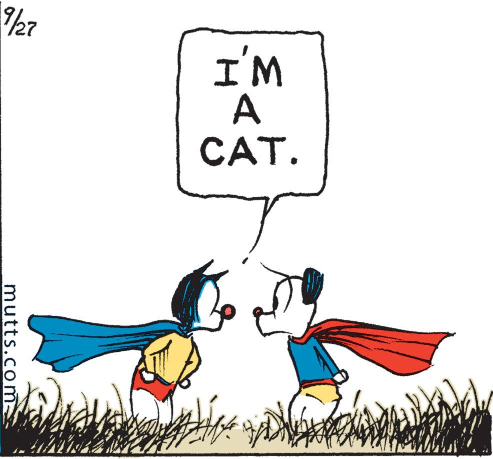 Happy OCR: 7/27 mutts.com- I'M A CAT. #KE 7/27 mutts.com I'M A CAT . #KE