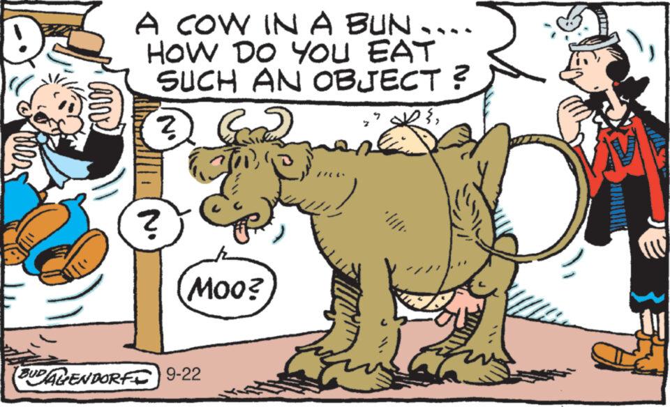 Interaction OCR: ils Carv A COW IN A BUN. HOW DO YOU EAT SUCH AN OBJECT? 2 62 ? Moo? BUDALENDORF 9-22 Juh DS'/// ils Carv A COW IN A BUN . HOW DO YOU EAT SUCH AN OBJECT ? 2 62 ? Moo ? BUDALENDORF 9-22 Juh DS' ///