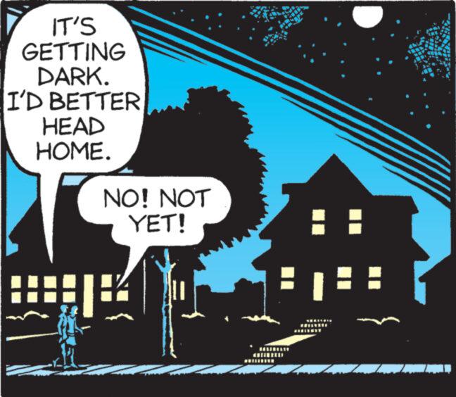 Astronomical object OCR: IT'S GETTING DARK. I'D BETTER HEAD HOME. NO! NOT YET! IT'S GETTING DARK . I'D BETTER HEAD HOME . NO ! NOT YET !