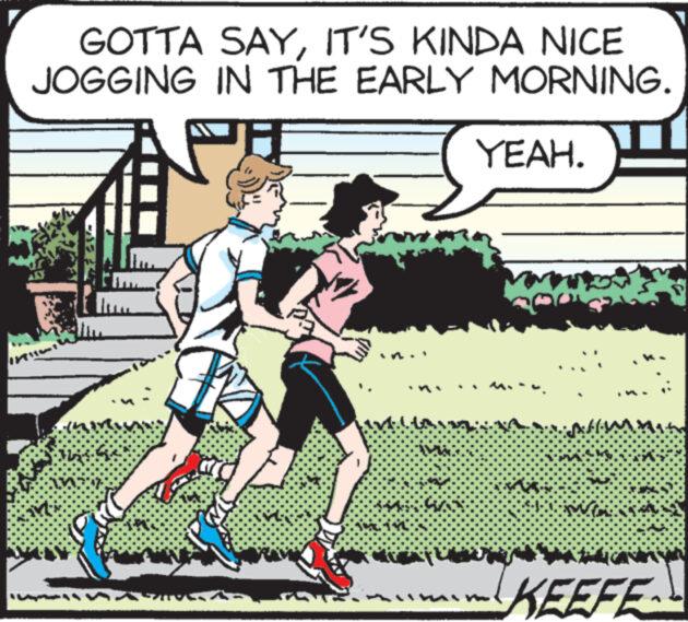 Parallel OCR: In GOTTA SAYIT'S KINDA NICE JOGGING IN THE EARLY MORNING. A NH YEAH. 20 KEEFE In GOTTA SAYIT'S KINDA NICE JOGGING IN THE EARLY MORNING . A NH YEAH . 20 KEEFE
