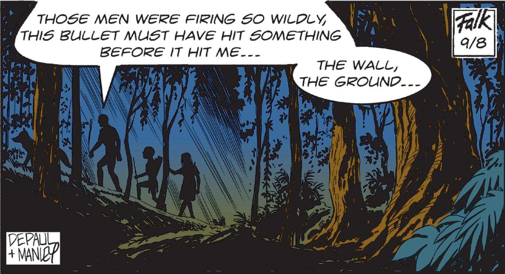 Terrestrial plant OCR: THOSE MEN WERE FIRING SO WILDLYTHIS BULLET MUST HAVE HIT SOMETHING BEFORE IT HIT ME... DEPALIL + MANICY THE WALLTHE GROUND... Falk 9/8 THOSE MEN WERE FIRING SO WILDLYTHIS BULLET MUST HAVE HIT SOMETHING BEFORE IT HIT ME ... DEPALIL + MANICY THE WALLTHE GROUND ... Falk 9/8
