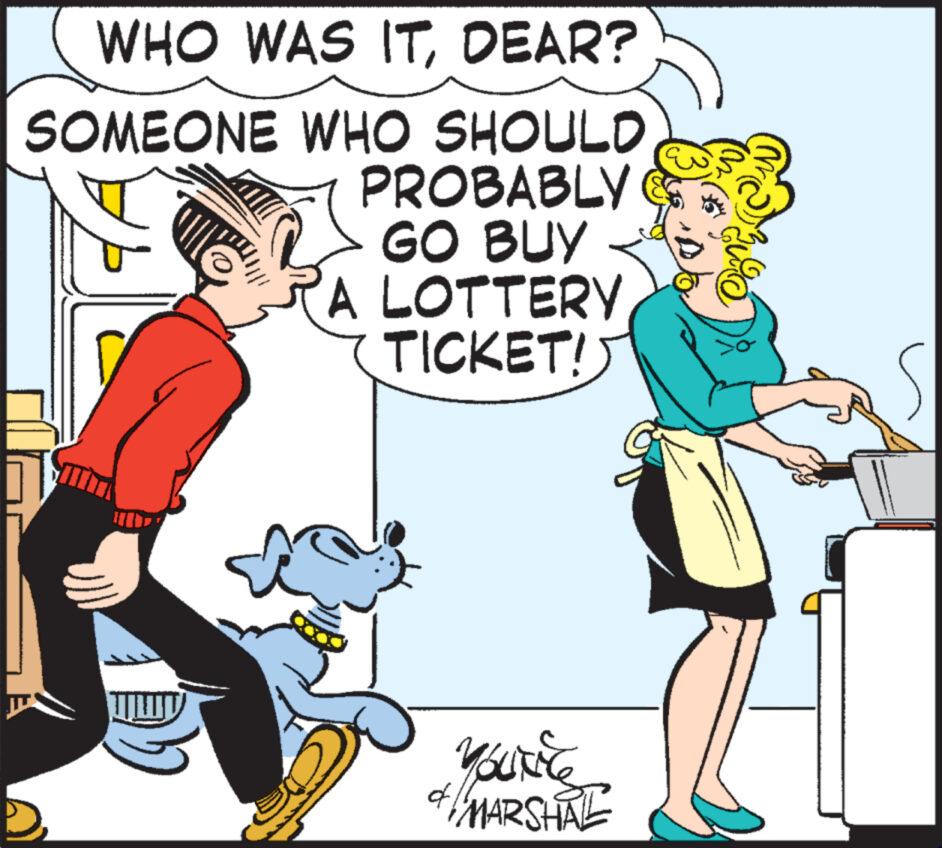 Rectangle OCR: WHO WAS ITDEAR? SOMEONE WHO SHOULD PROBABLY GO BUY A LOTTERY TICKET! W YOU'Rile of MARSHAL WHO WAS ITDEAR ? SOMEONE WHO SHOULD PROBABLY GO BUY A LOTTERY TICKET ! W YOU'Rile of MARSHAL