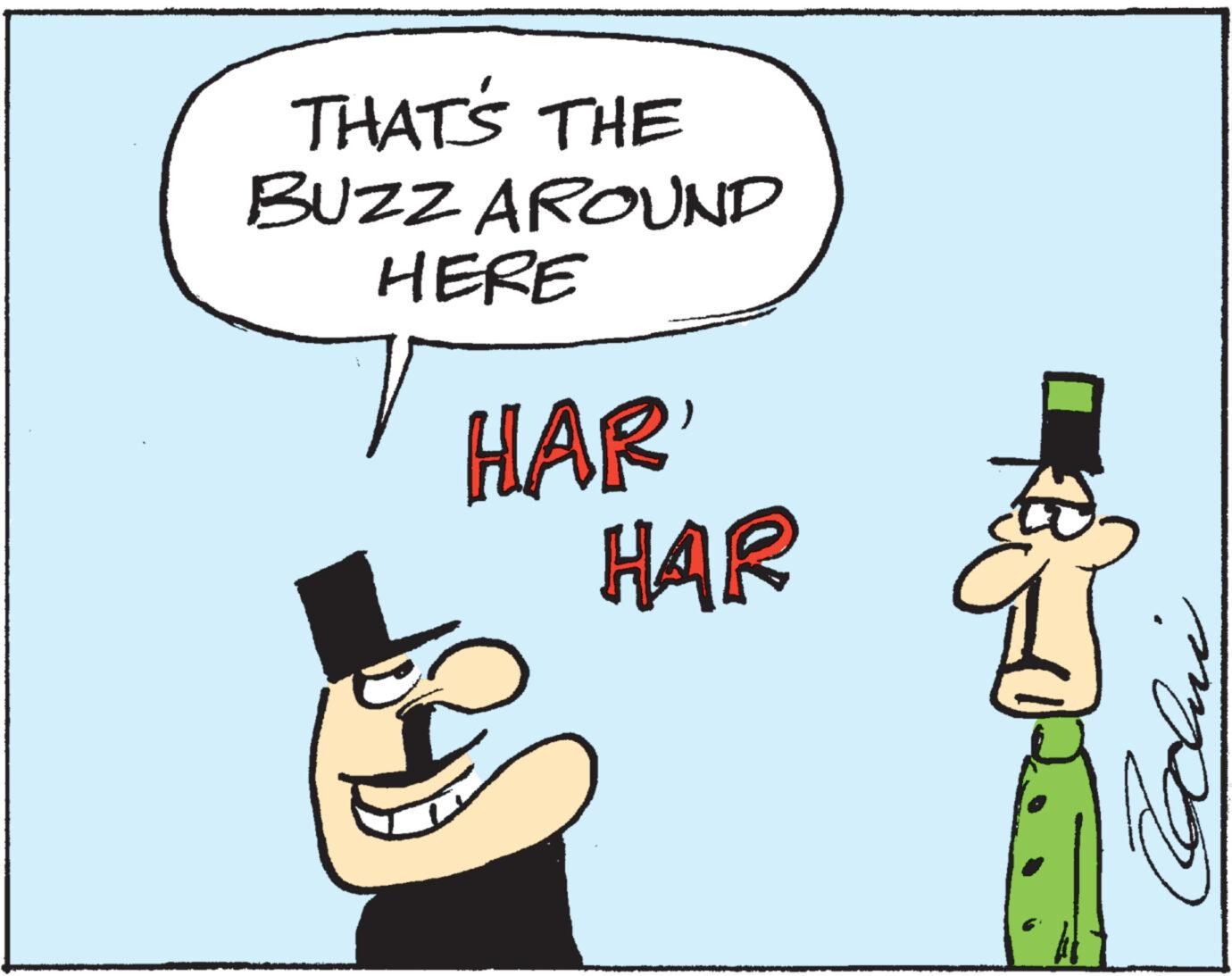 Finger OCR: THAT'S THE BUZZ AROUND HERE HAR' HAR t IJ mper THAT'S THE BUZZ AROUND HERE HAR ' HAR t IJ mper