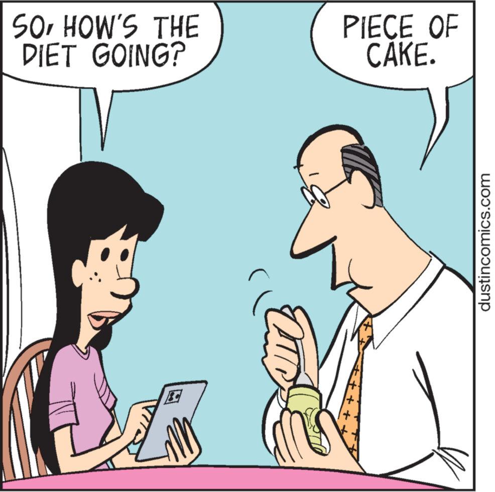 Mammal OCR: SOHOW'S THE DIET GOING? PIECE OF CAKE. dustincomics.com SOHOW'S THE DIET GOING ? PIECE OF CAKE . dustincomics.com
