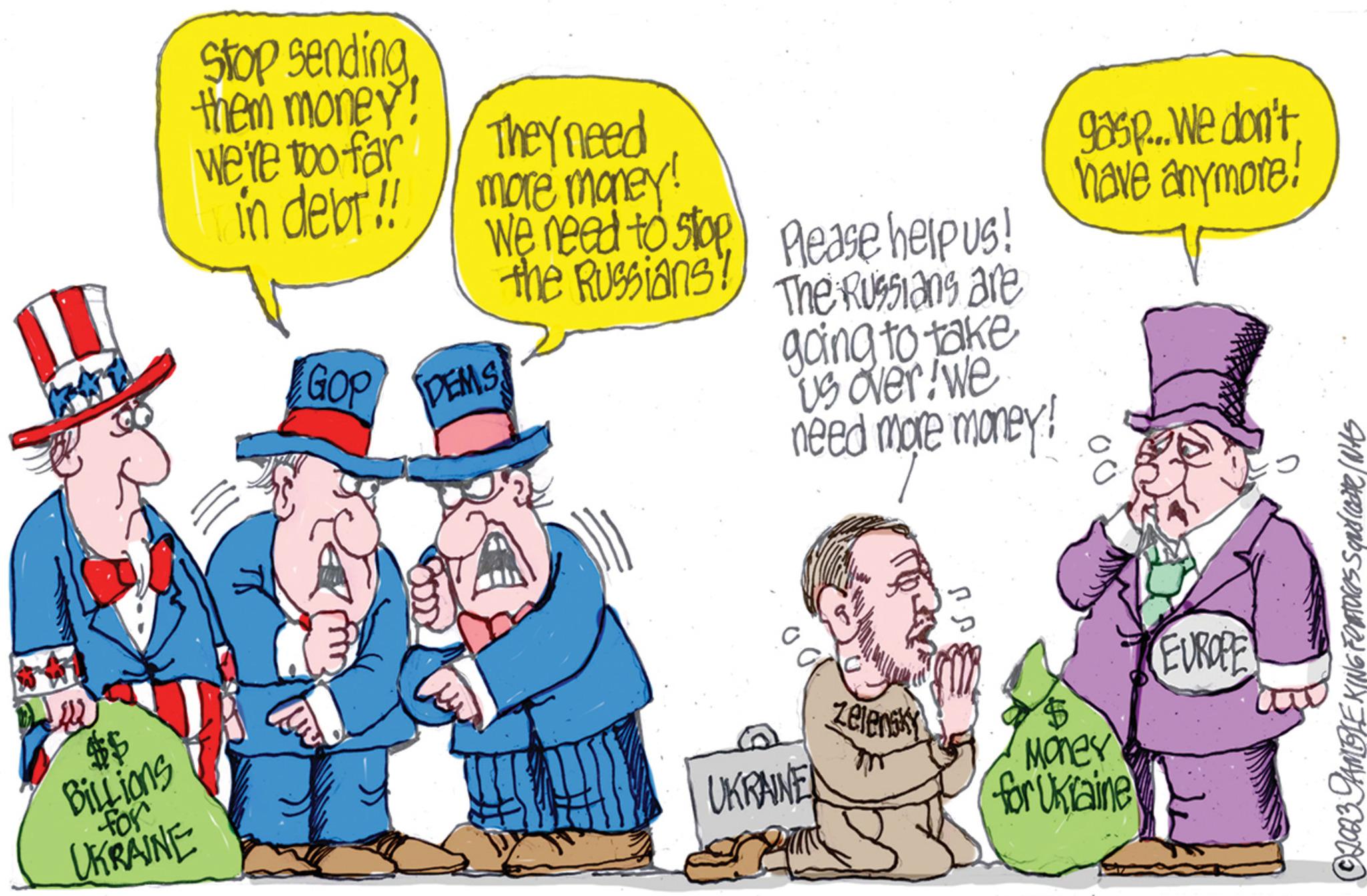 Art OCR: $$ Billions Stop sending them money! we're too far in debt!! for UKRAINE GOP KE They need more money! We need to stop the Russians! DEMS please help us! The Russians are going to take us over we need more money! UKRAINE Zelensky U gasp... We don't. have anymore! $ Mones for Ukraine EUROPE ?2023 DAMBLE KING FORTOCAS Squid (Case / WAS $$ Billions Stop sending them money ! we're too far in debt !! for UKRAINE GOP KE They need more money ! We need to stop the Russians ! DEMS please help us ! The Russians are going to take us over we need more money ! UKRAINE Zelensky U gasp ... We don't . have anymore ! $ Mones for Ukraine EUROPE ?2023 DAMBLE KING FORTOCAS Squid ( Case / WAS