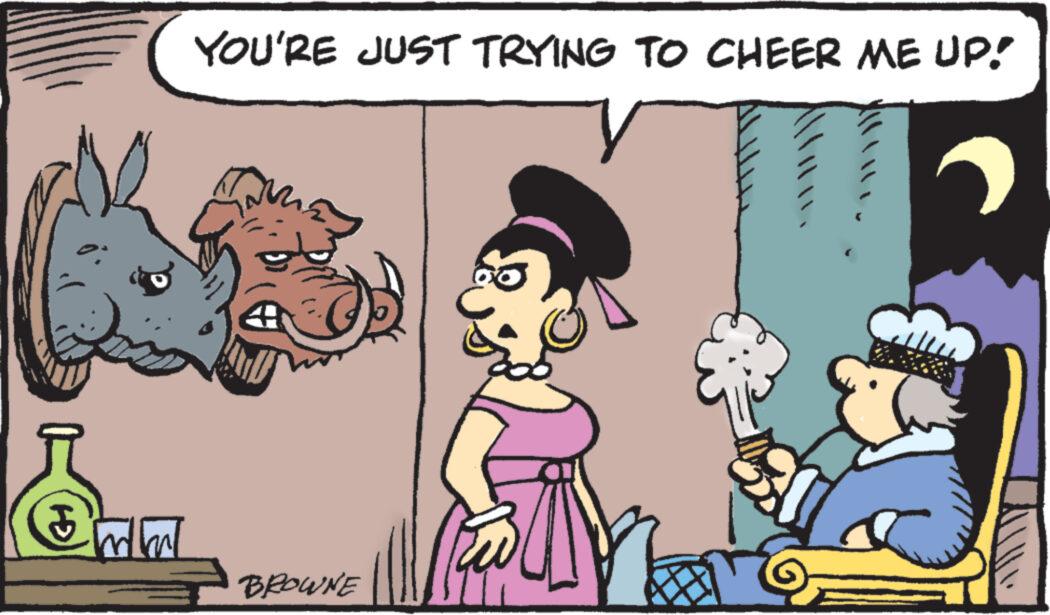 Happy OCR: R Emm YOU'RE JUST TRYING TO CHEER ME UP! BROWNE R Emm YOU'RE JUST TRYING TO CHEER ME UP ! BROWNE