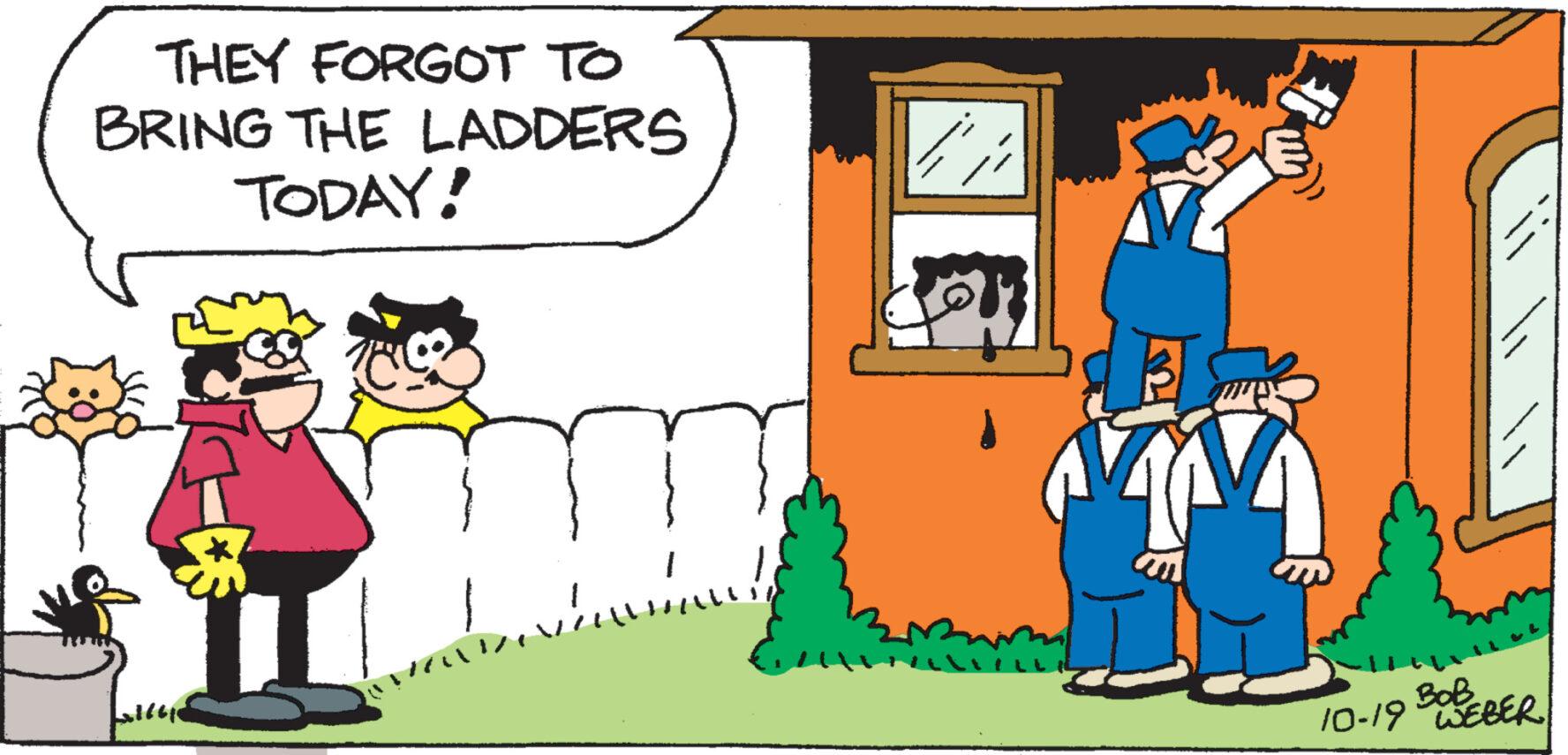 Adaptation OCR: THEY FORGOT TO BRING THE LADDERS TODAY! ? / ou pedagogija 10-19 BOB BEBER THEY FORGOT TO BRING THE LADDERS TODAY ! ? / ou pedagogija 10-19 BOB BEBER