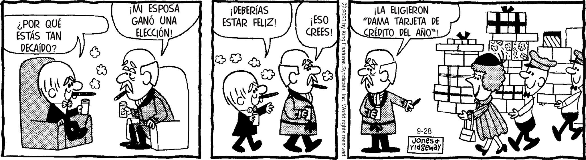 Font OCR: ¿POR QUÉ ESTÁS TAN DECAÍDO? B ¡MI ESPOSA GANÓ UNA ELECCIÓN! ¡DEBERÍAS ESTAR FELIZ! X ¡ESO CREES! 4 © 2023 by King Features SyndicateInc. World rights reserved. ¡LA ELIGIERON "DAMA TARJETA DE CRÉDITO DEL AÑO”! 9-28 Jones+ ridgeway ¿ POR QUÉ ESTÁS TAN DECAÍDO ? B ¡ MI ESPOSA GANÓ UNA ELECCIÓN ! ¡ DEBERÍAS ESTAR FELIZ ! X ¡ ESO CREES ! 4 © 2023 by King Features SyndicateInc. World rights reserved . ¡ LA ELIGIERON " DAMA TARJETA DE CRÉDITO DEL AÑO ” ! 9-28 Jones + ridgeway