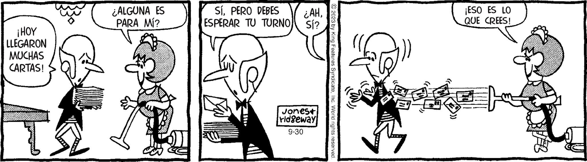 Gesture OCR: ¡HOY LLEGARON MUCHAS CARTAS! TA ¿ALGUNA ES PARA MÍ? SíPERO DEBES ¿AHESPERAR TU TURNO SI? Jonest vidgeway 9-30 © 2023 by King Features SyndicateInc. World rights reserved. ¡ESO ES LO QUE CREES! ¡ HOY LLEGARON MUCHAS CARTAS ! TA ¿ ALGUNA ES PARA MÍ ? SíPERO DEBES ¿ AHESPERAR TU TURNO SI ? Jonest vidgeway 9-30 © 2023 by King Features SyndicateInc. World rights reserved . ¡ ESO ES LO QUE CREES !