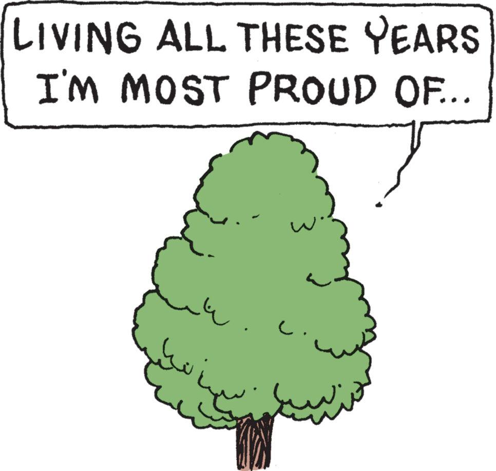 Natural landscape OCR: LIVING ALL THESE YEARS I'M MOST PROUD OF... ? LIVING ALL THESE YEARS I'M MOST PROUD OF ... ?